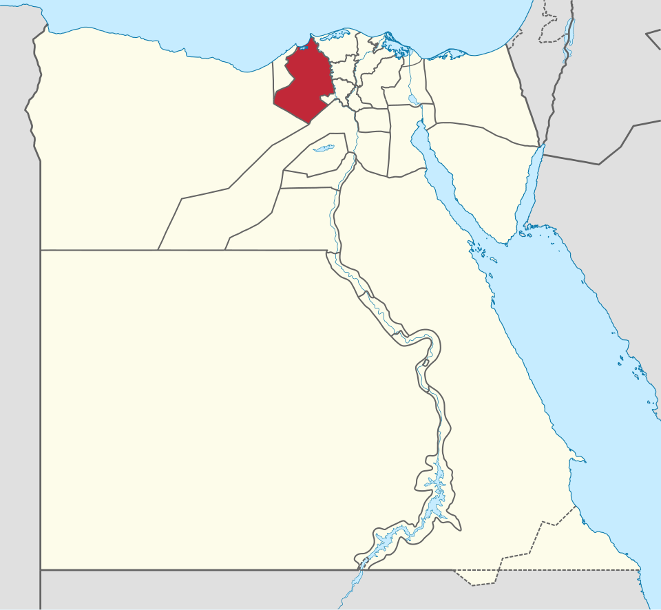 خريطة موقع البحيرة على مصر