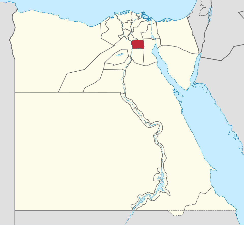 خريطة موقع القاهرة على مصر